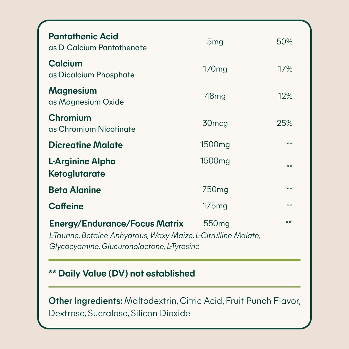 Nitric Shock Pre-Workout Powder (Fruit Punch)