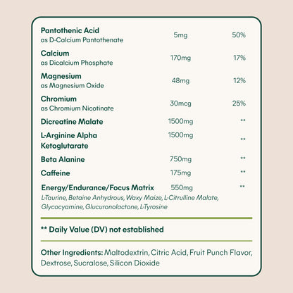 Nitric Shock Pre-Workout Powder (Fruit Punch)