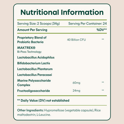 Probiotic 40 Billion with Prebiotics